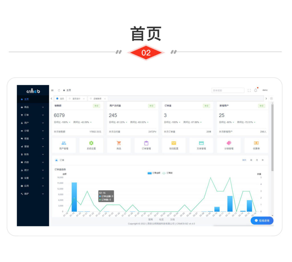 CRMEB V4.4标准版小程序公众号H5 App商城开源可商用源码插图2 CRMEB V4.4标准版小程序公众号H5 App商城开源可商用源码插图2