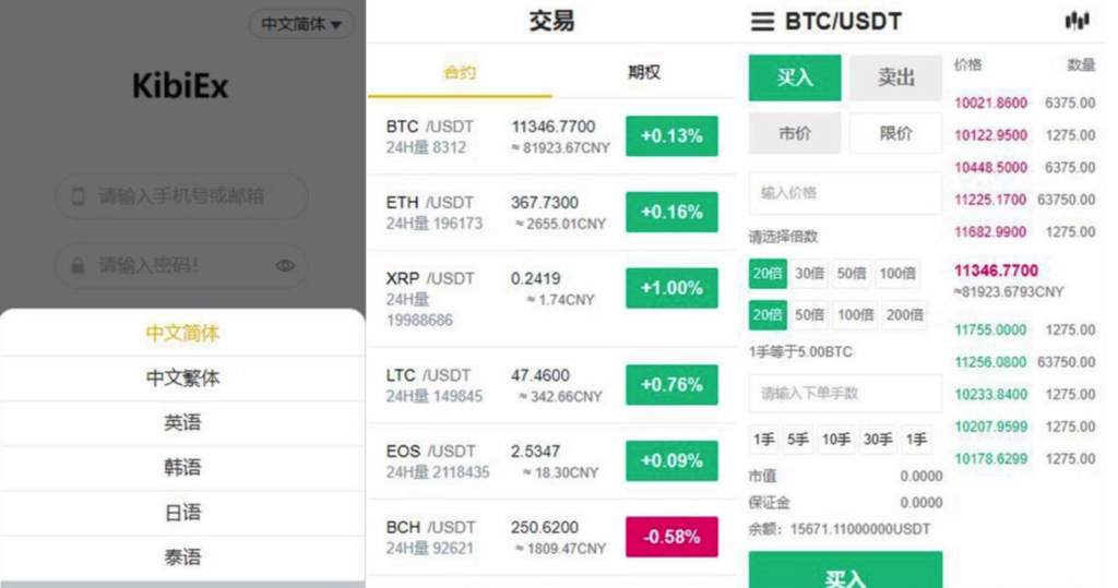 某站6000元的交易所合约/虚拟币区块数字系统 完整无缺整站打包，行情正常插图1