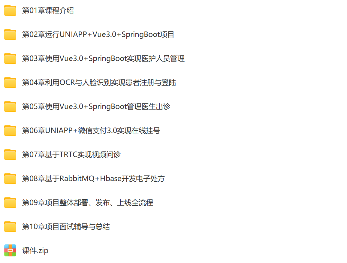 全栈开发医疗小程序 SpringBoot2.X + Vue + UniAPP 带源码-源码交易网