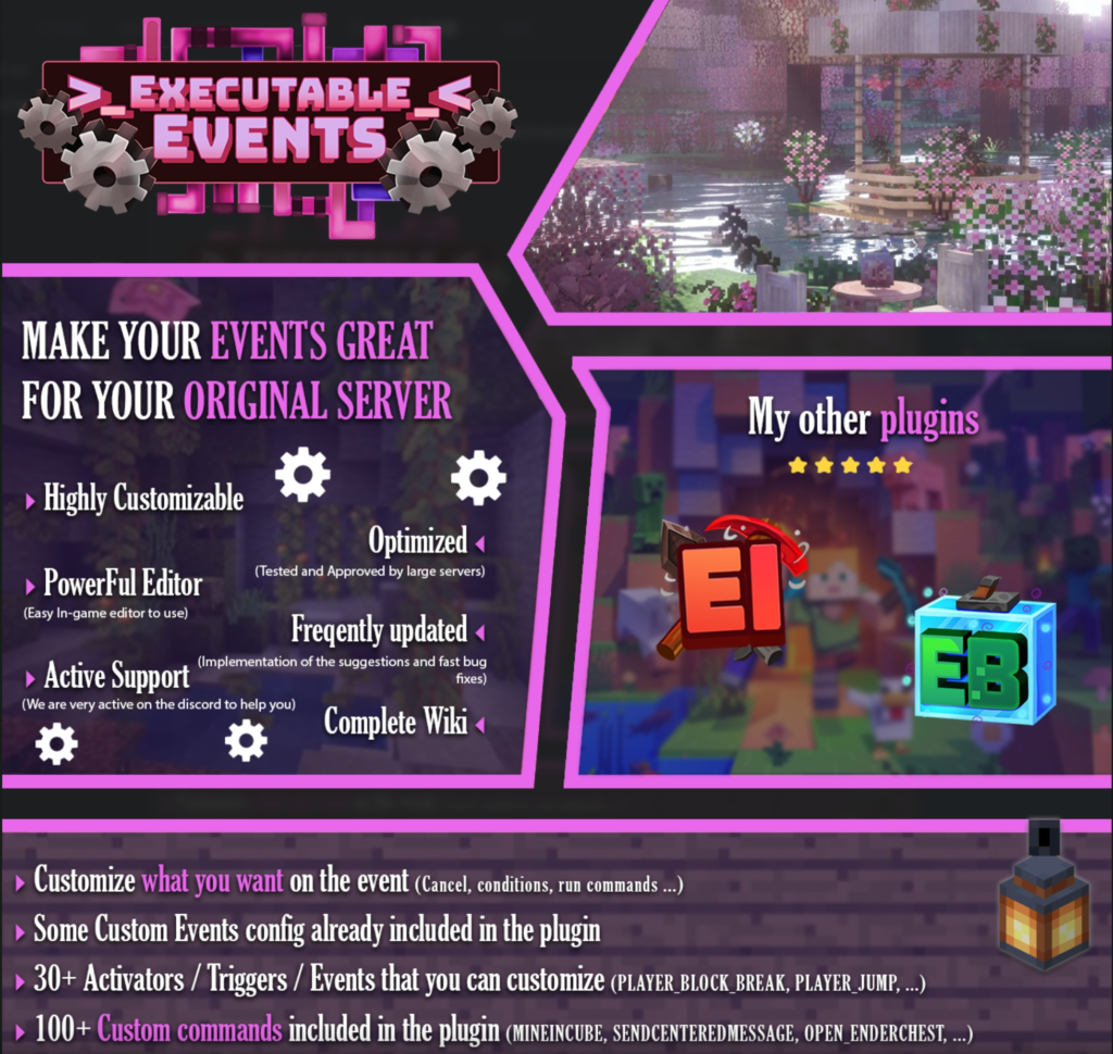 自定义事件插件 – ExecutableEvents 3.24.7.18 [1.8-1.21]插图3