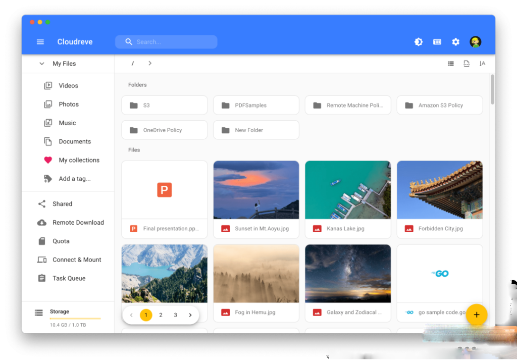 Cloudreve个人网盘系统源码 支持云存储（七牛、阿里云OSS、腾讯云COS、又拍云、OneDrive） 基于Go框架-源码交易网