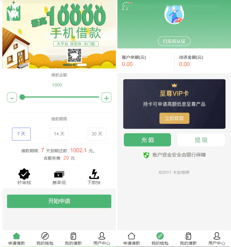贷款借钱平台 贷款源码 小额贷款系统 卡卡贷源码 小额贷款源码 贷款平台-源码交易网