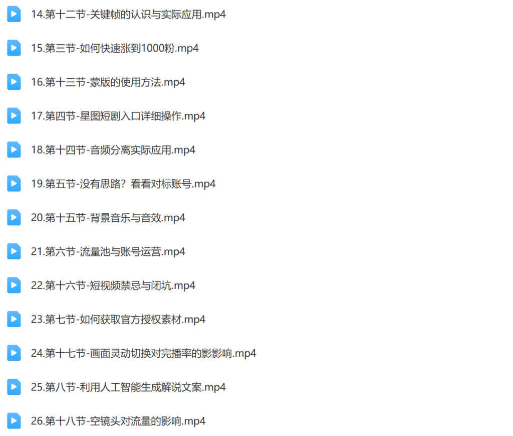 2024短剧0基础剪辑师训练营插图2