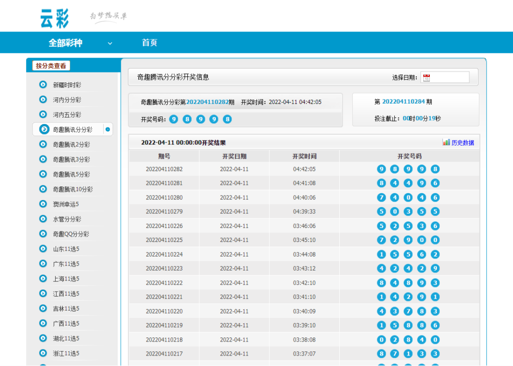 云彩开奖网系统源码,包含多个彩插图