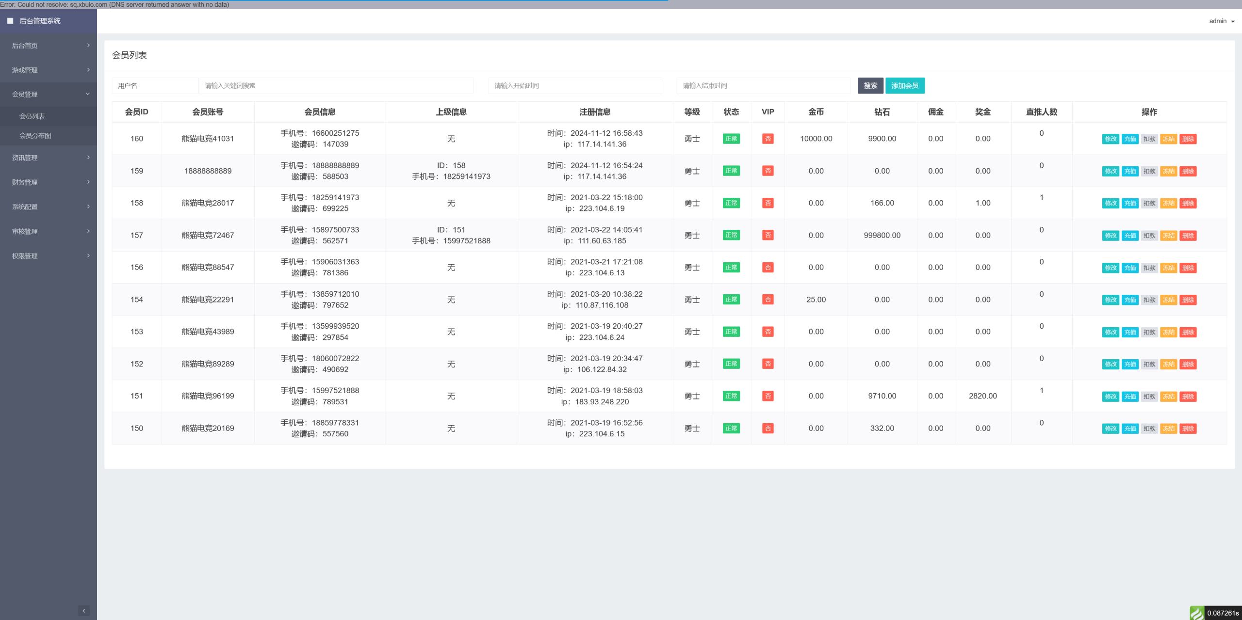 熊猫电竞赏金电竞系统源码 APP+H5双端 附搭建教程 支持运营级搭建插图10