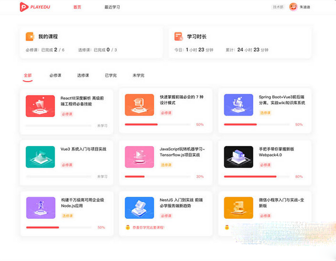 PlayEdu搭建私有化内部培训平台 内部培训平台的系统-源码交易网