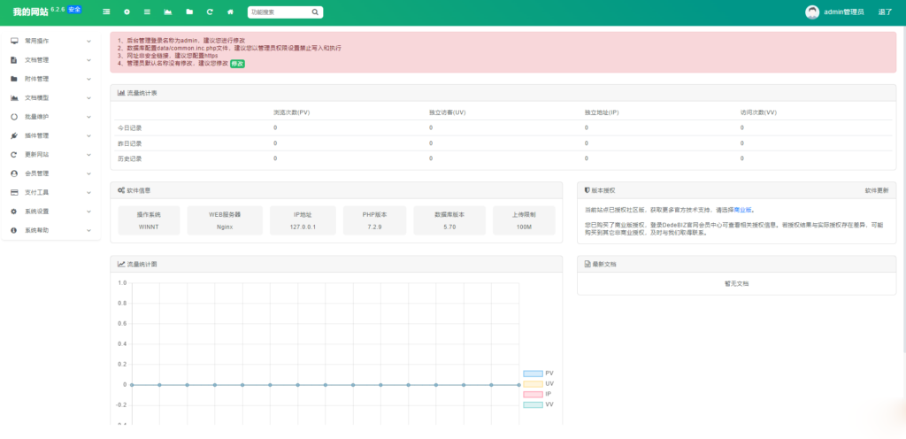 DedeBIZ 管理系统 DedeV6 v6.2.6 社区版 免费授权版插图2 DedeBIZ 管理系统 DedeV6 v6.2.6 社区版 免费授权版插图2