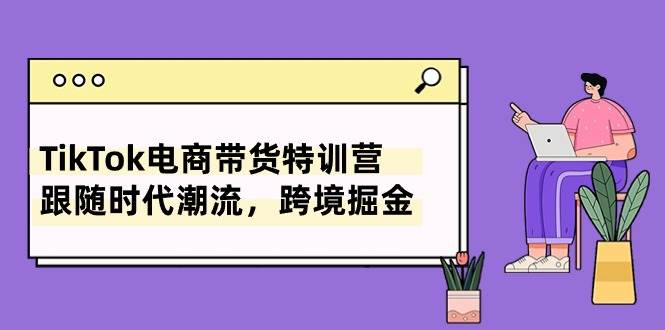 TikTok电商带货特训营，跟随时代潮流，跨境掘金（8节课）-源码交易网