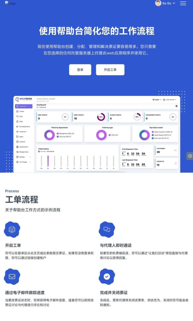 开心汉化轻量级工单与知识库一体化管理系统源码插图