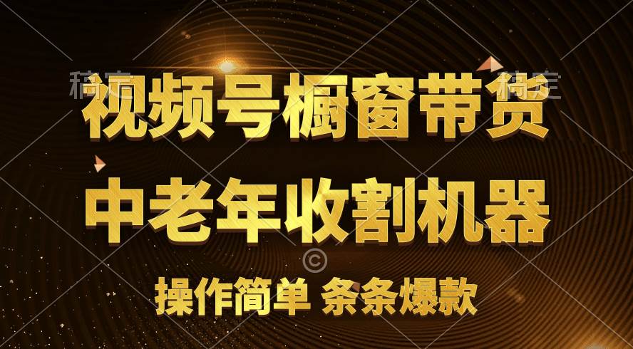 [你的孩子成功取得高位]视频号最火爆赛道，橱窗带货，流量分成计划，条条原创爆款-源码交易网