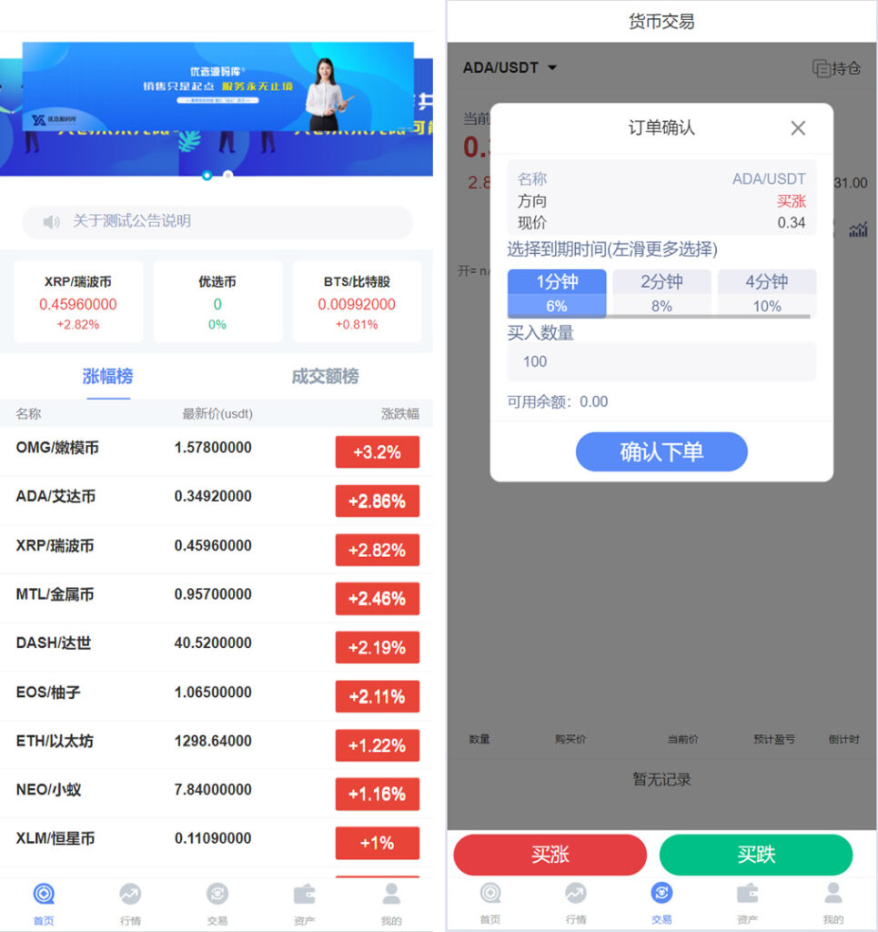 微交所fastadmin框架双语言外汇系统/微盘系统仿交易所/USDT支付插图