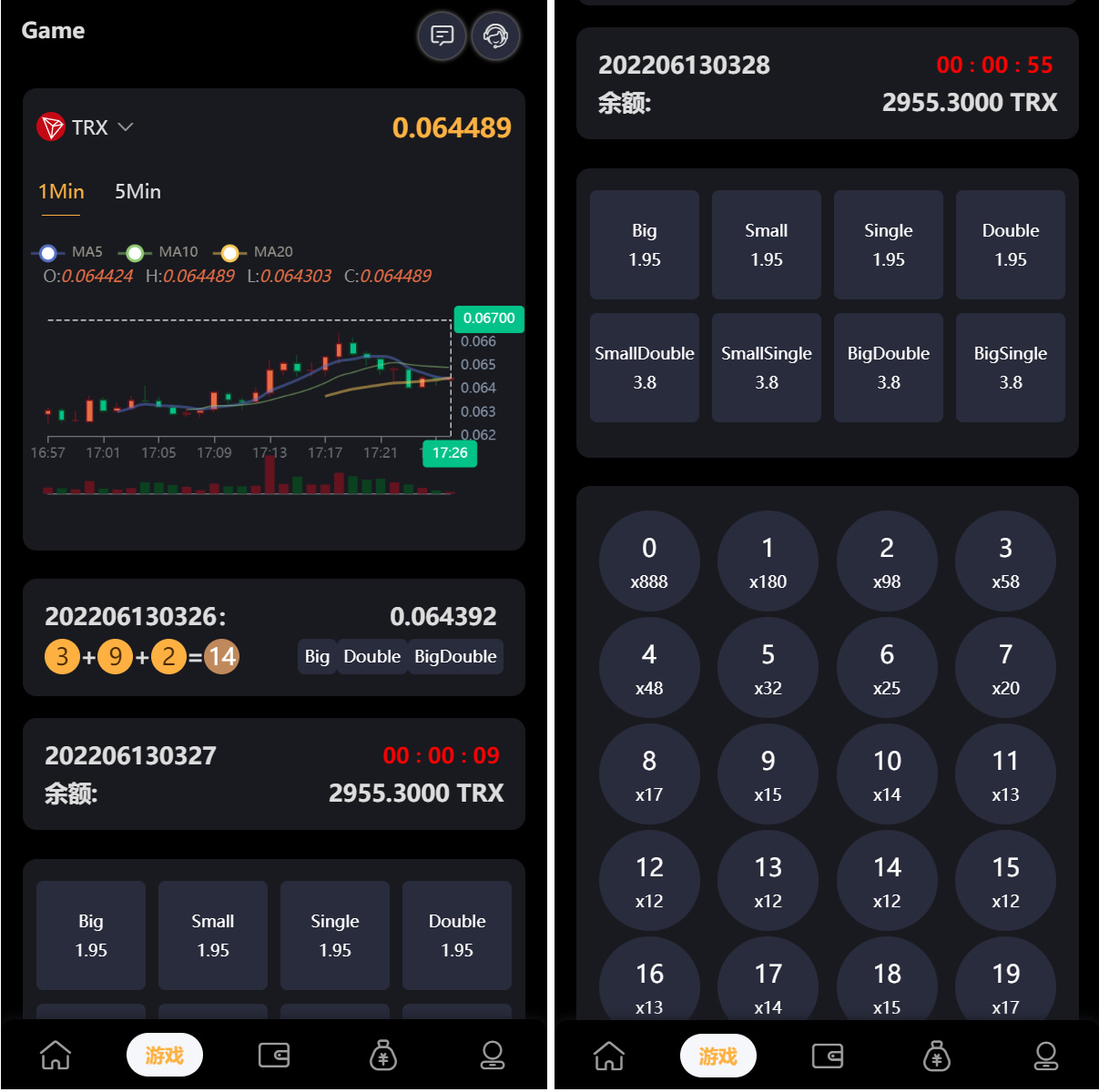 完整版区块链游戏/trx投注竞猜游戏/trx下注游戏/前端uinapp-源码交易网