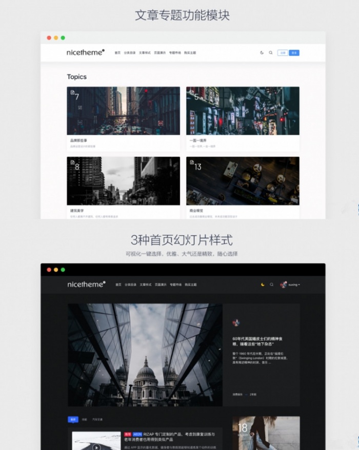 Emlog系统博客文章PandaPRO主题模板插图