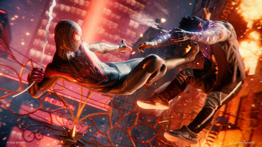 《漫威蜘蛛侠:迈尔斯·莫拉莱斯/Marvels Spider Man: Miles Morales》V2.1/官中/多项修G器/赠100%全解锁存档|容量56.8GB插图4 《漫威蜘蛛侠:迈尔斯·莫拉莱斯/Marvels Spider Man: Miles Morales》V2.1/官中/多项修G器/赠100%全解锁存档|容量56.8GB插图4