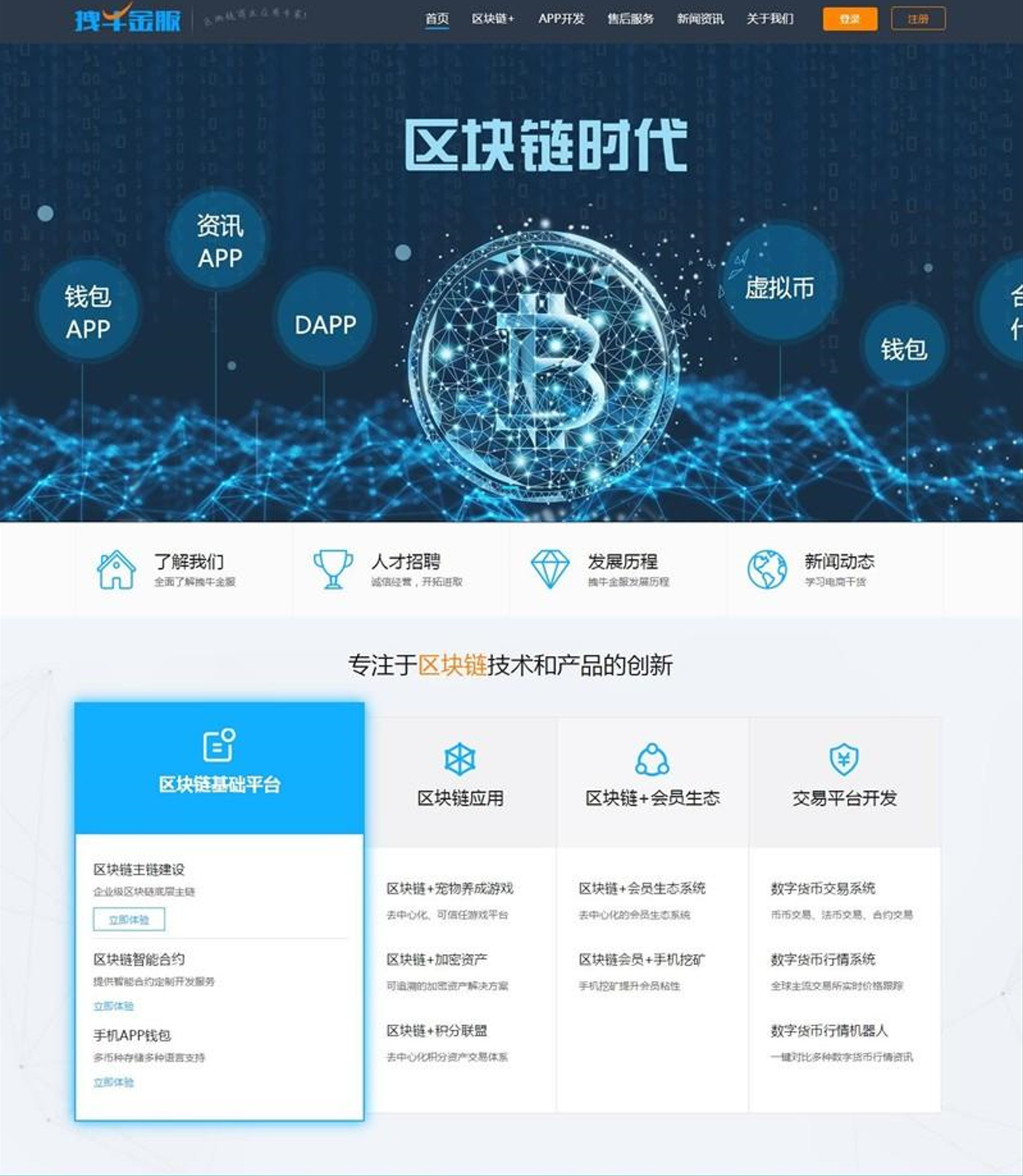 拽牛金服虚拟币交易平台源码，区块链虚拟币开发公司源码 基于帝国CMS开发-源码交易网