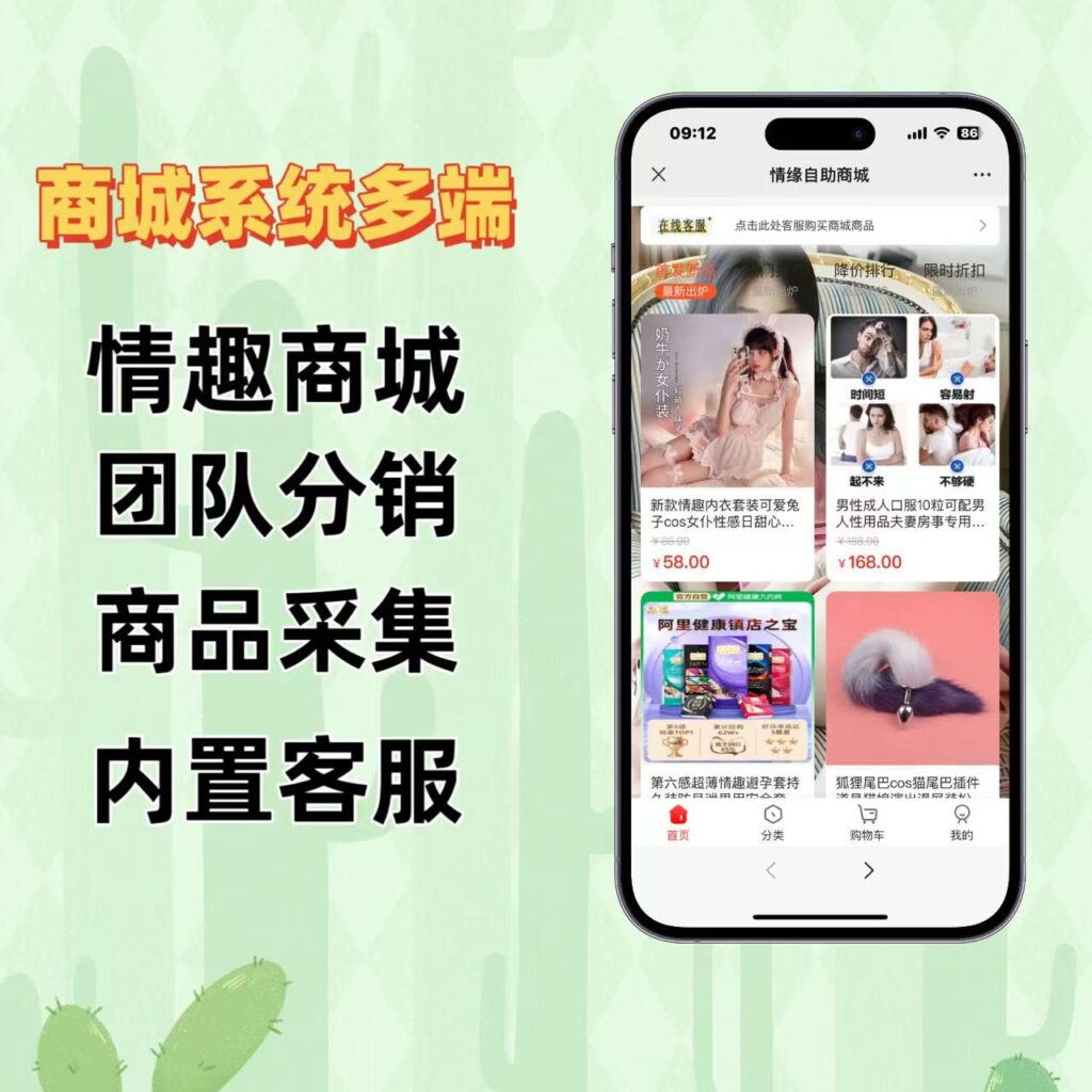 最新二开情趣商城系统，可打包小程序h5版本插图