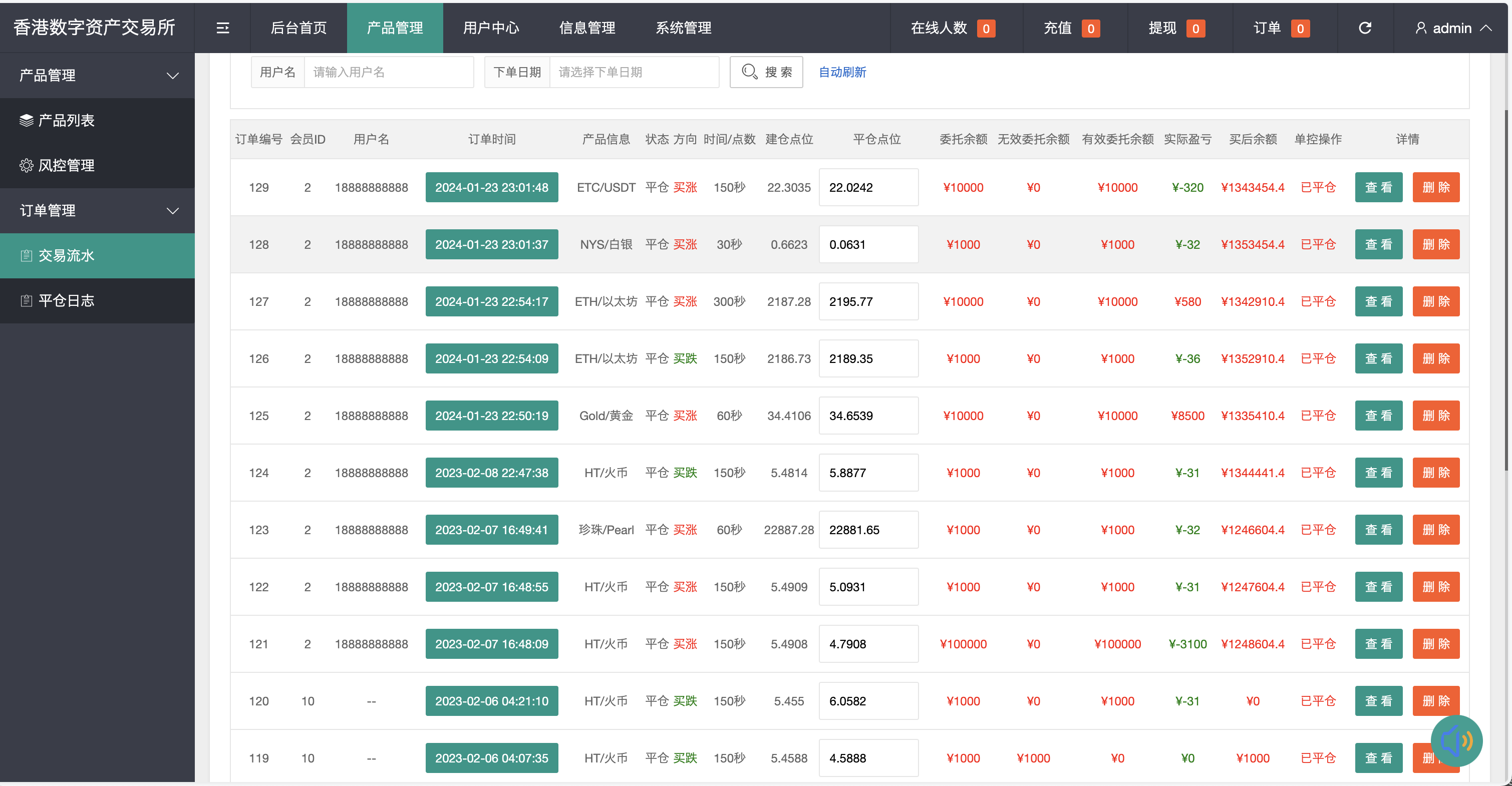 周大生珠宝vue微盘微交易源码/贵金属交易平台+搭建教程插图13
