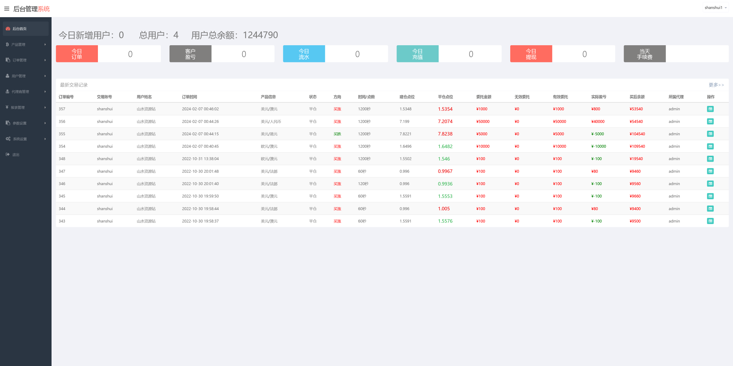 APEX多语言外汇微盘微交易所源码/单控点控+K线完好+代理分销+搭建教程插图12 APEX多语言外汇微盘微交易所源码/单控点控+K线完好+代理分销+搭建教程插图12
