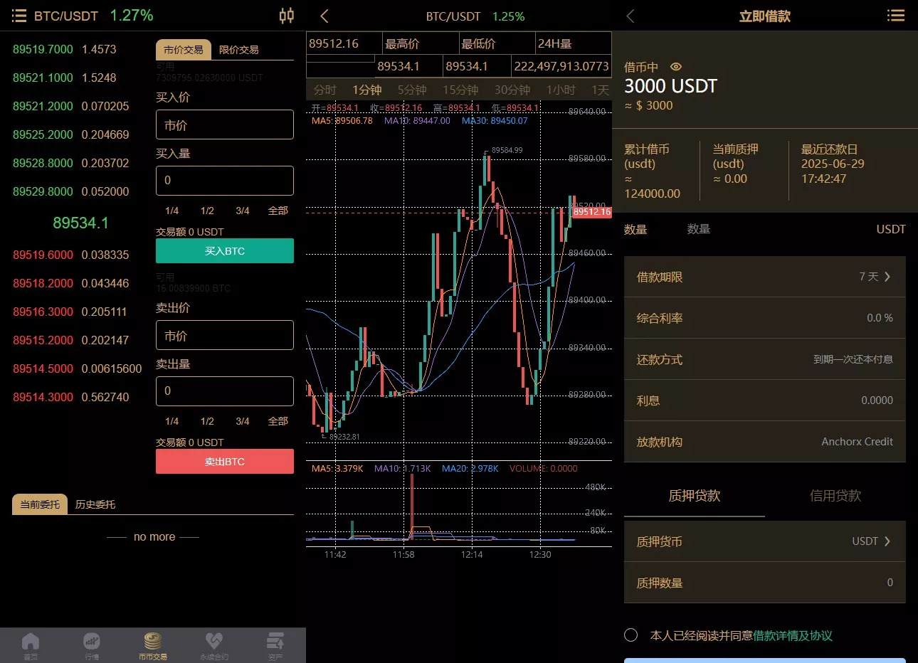 【AnchorX交易所】多语言交易所+币币交易+期权合约+永续合约+新币申购+矿机理财+C2C+前端UNIAPP插图1